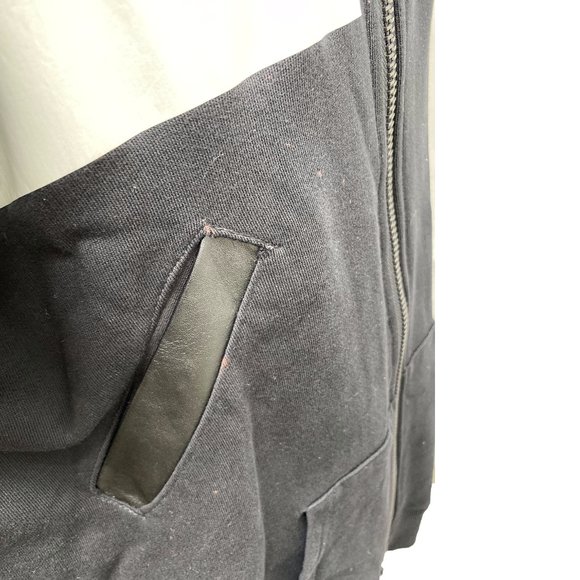 100% Authentic Givenchy Men's Black/White Zip Up Hoodie XLarge - Picture 7 of 13